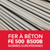 Fer à béton FE 500 Norme européenne